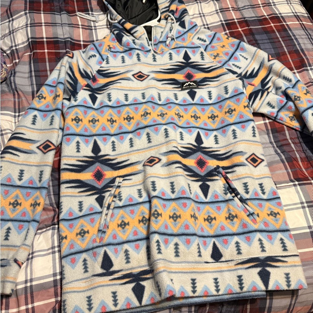 Massive Outdoor Patterned Hooded fleece